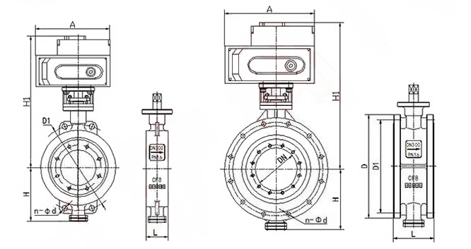 D973H電動硬密封調(diào)節(jié)蝶閥(圖1)