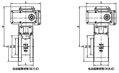 Q971F電動(dòng)對(duì)夾球閥(圖1)