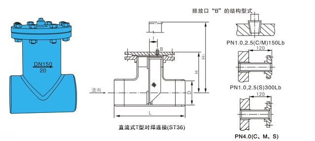 ST36對焊連接直流式T型過濾器(圖5)