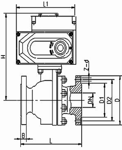 電動切斷球閥,電動O型切斷球閥(圖2)