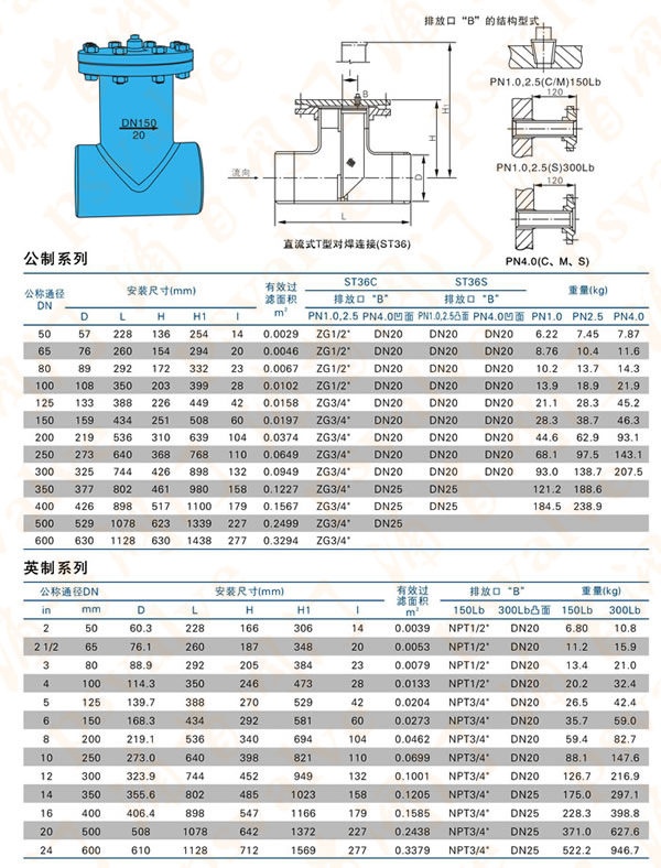 對(duì)焊直流式T型過(guò)濾器(圖1)